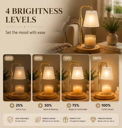 Wood •  Gold • Fluted