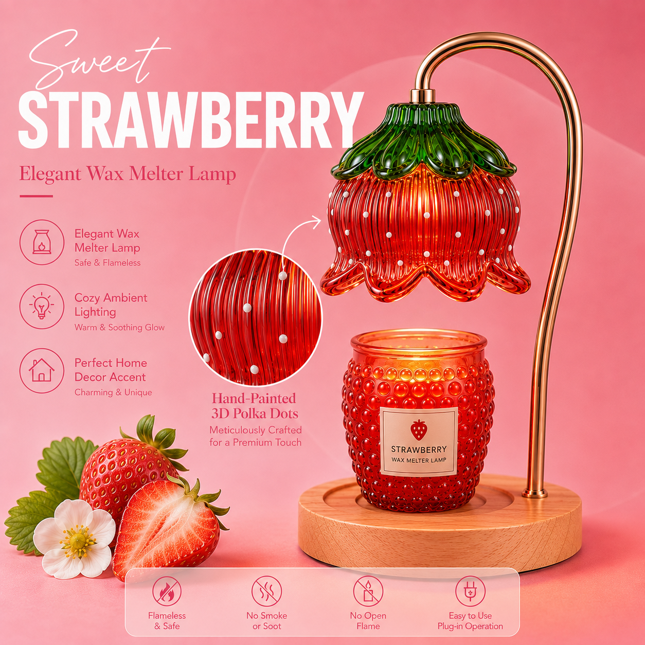 Wood • Gold • Strawberry